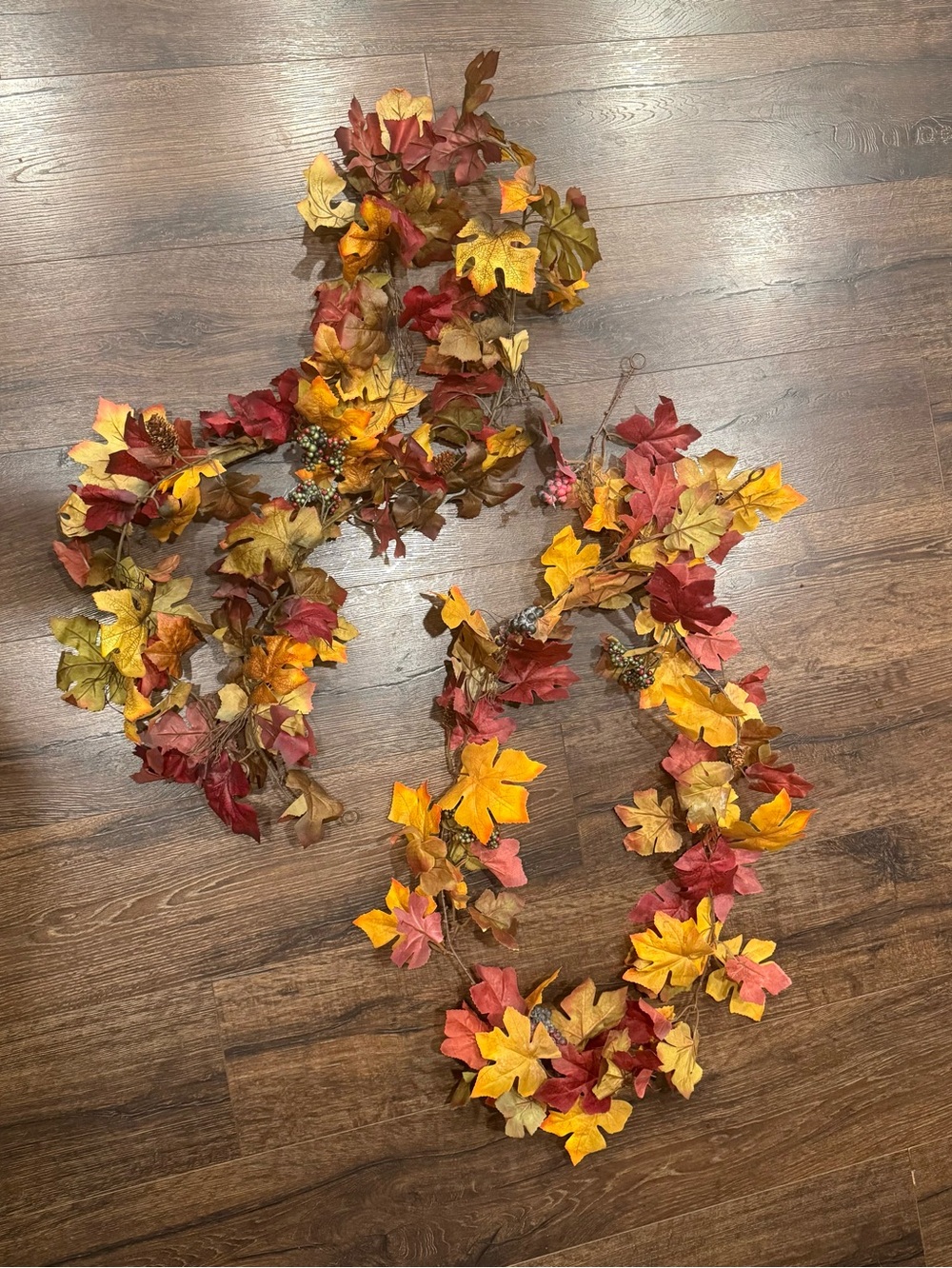 2 strands of fall garland